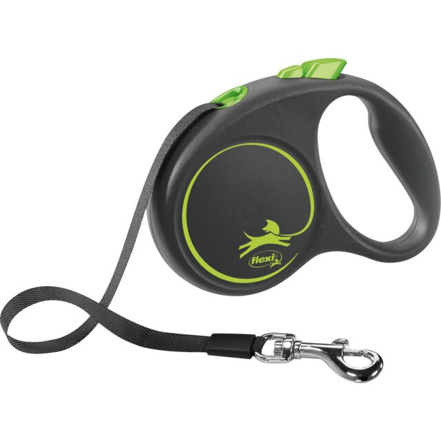 Flexi black dizajn M 5m zeleni