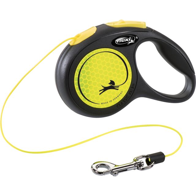 Flexi neon XS 3m crni neon žuti