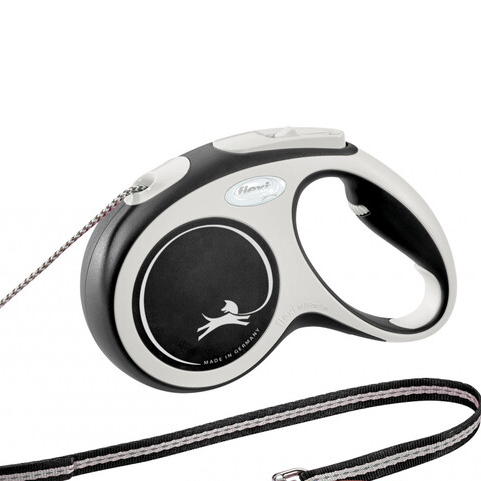 Povodac Flexi new comfort M 5m crni
