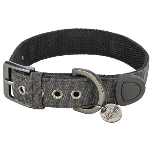 Ogrlica city style široka S M 30 37cm 25mm crna
