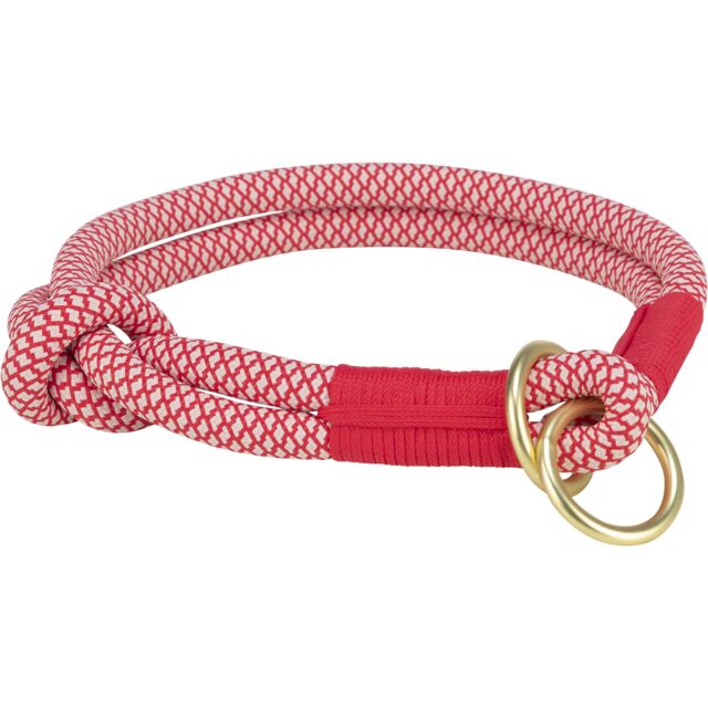 Poludavilica soft rope S M 40cm/10 mm crveno/bež