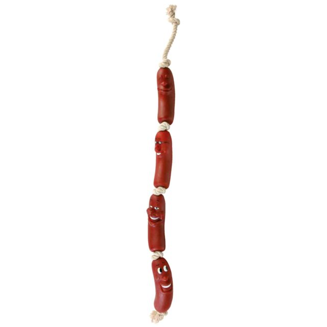 4 kobasice od vinila na konopcu 75cm
