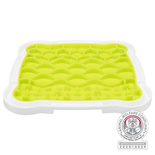 Lick n snack tanjir 20x20cm zeleno beli