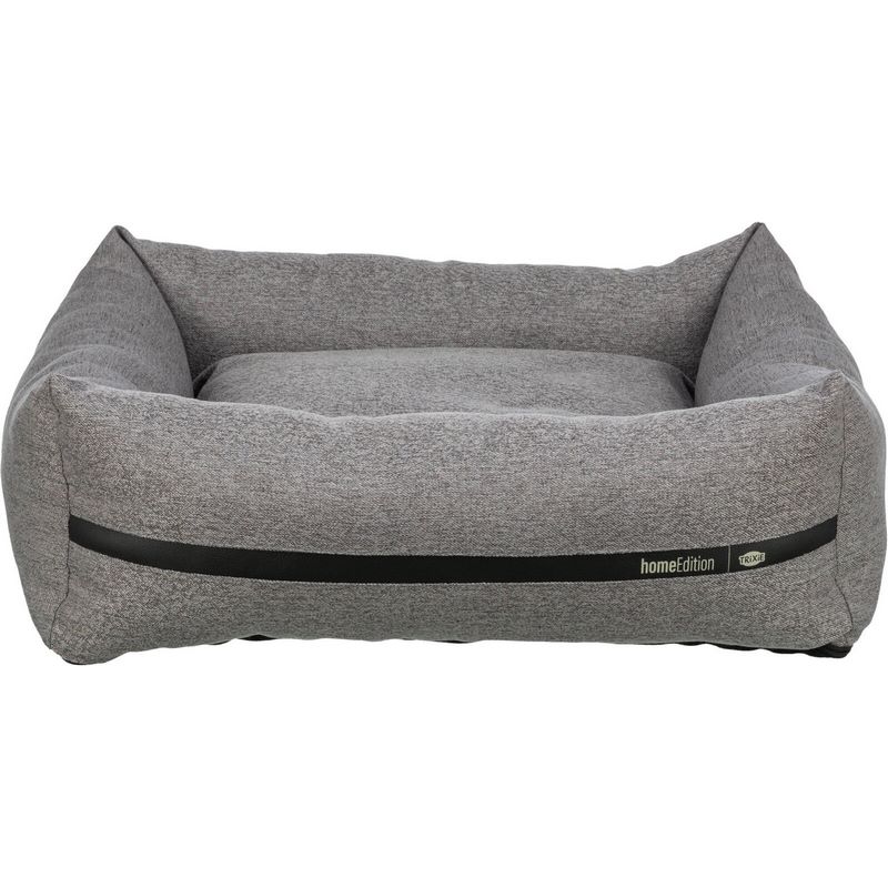 Krevet city style kockasti 120x80 sivi