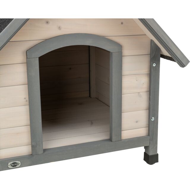 Natura kućica drvena za pse L 96 × 105 × 112 cm siva