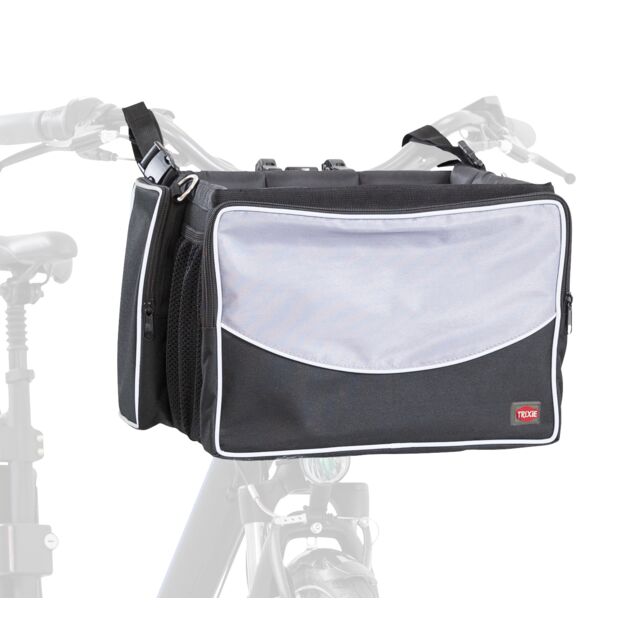 Torba za bicikl prednja 41x26x26cm crno/siva