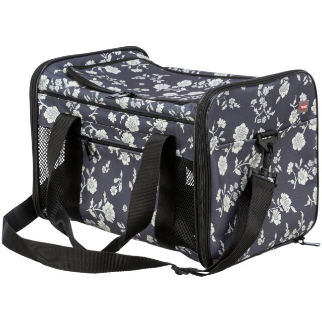 Torba adrina 26x27x42cm crna cvetni dezen