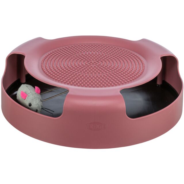 Igračka uhvati miša plastika25 × 6 cm roze i zelena