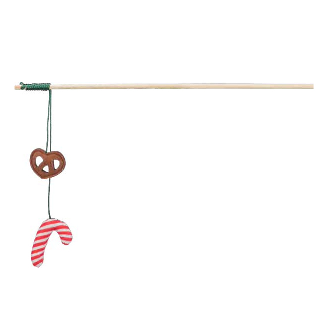 Xmas štap za mace sa slatkišima pliš drvo 48cm