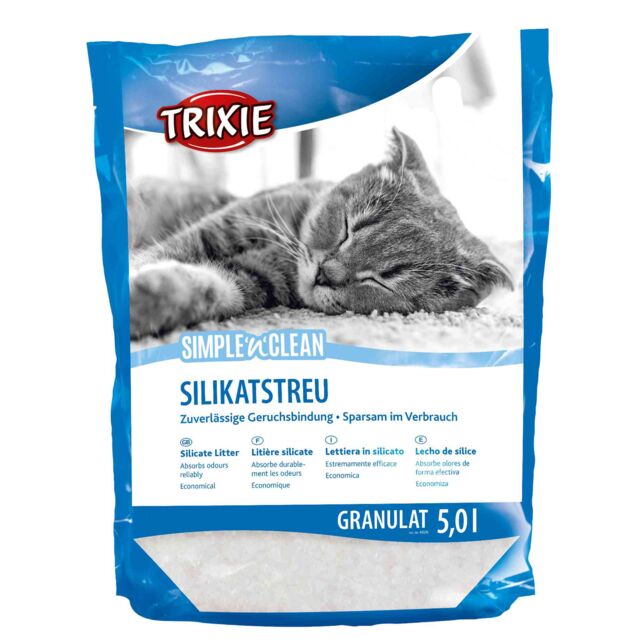 Posip za mačke silikonski granule 5L