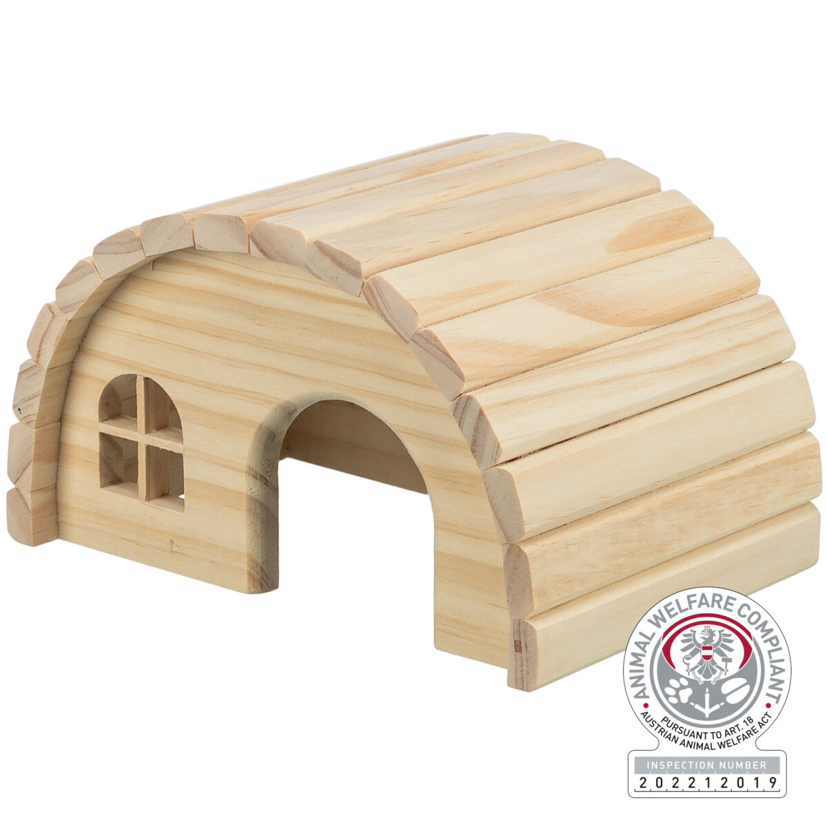 Kućica za hrčka drvena 19x11x13cm